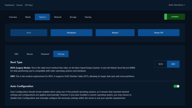 LoneSync Data Center VM UEFI Dashboard LoneSync Data Center VM UEFI Dashboard